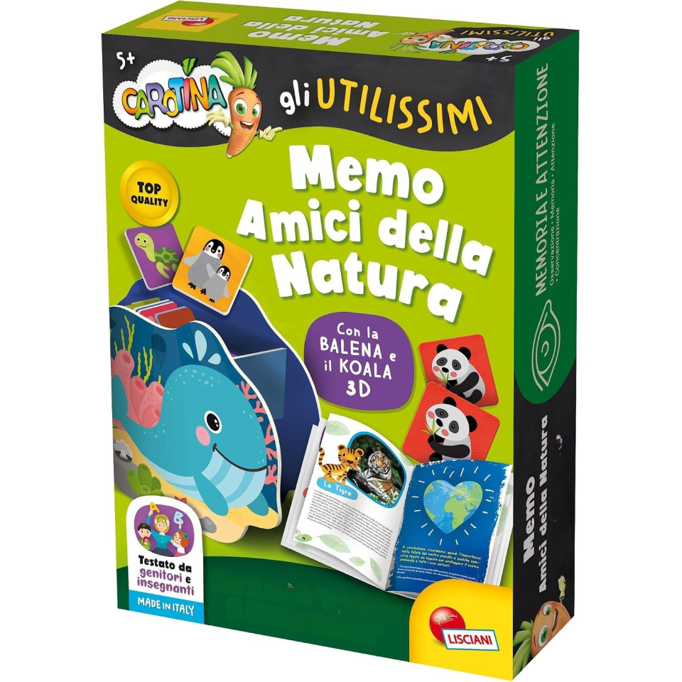 Lisciani Carotina gioco di memoria Amici della Natura