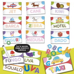 Lisciani Carotina Lettere e Parole – Gioco Educativo Scrivi e Cancella