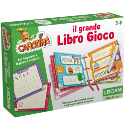 Lisciani Carotina libro gioco scrivi e cancella