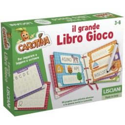 Lisciani Carotina libro gioco scrivi e cancella