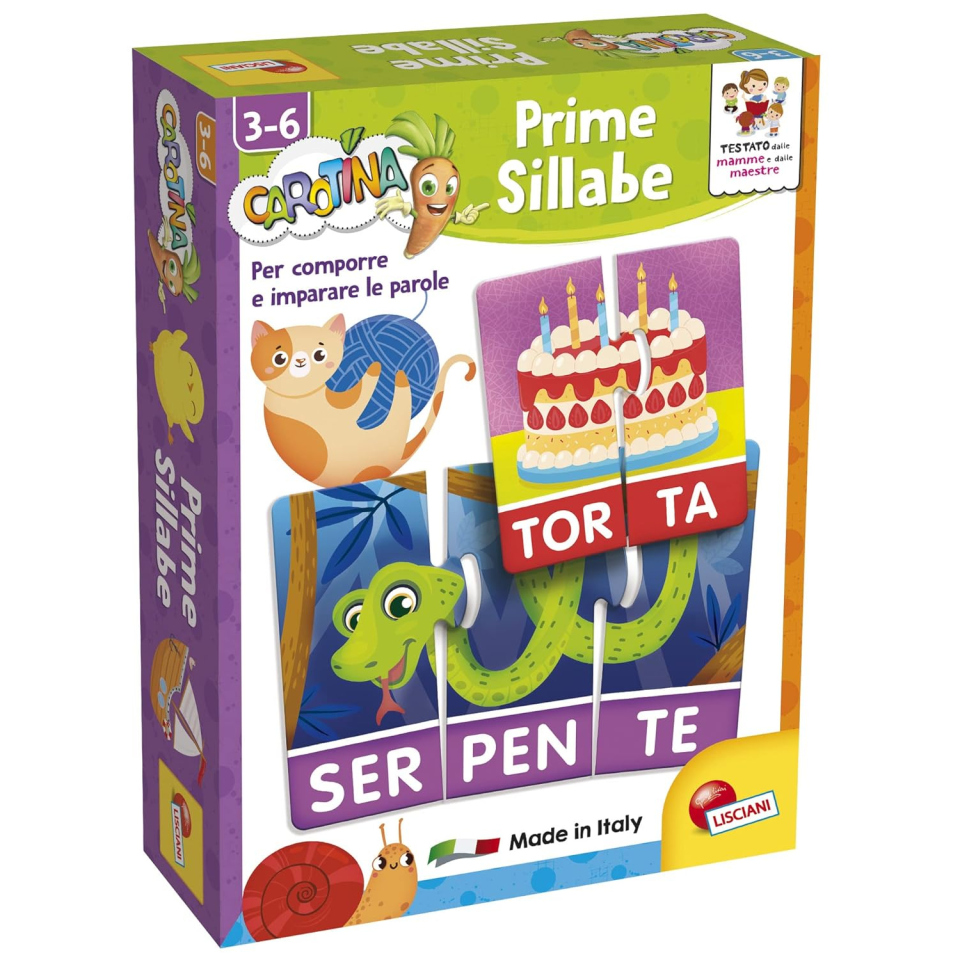 Lisciani Carotina Prime Sillabe – Gioco Educativo di Lettura