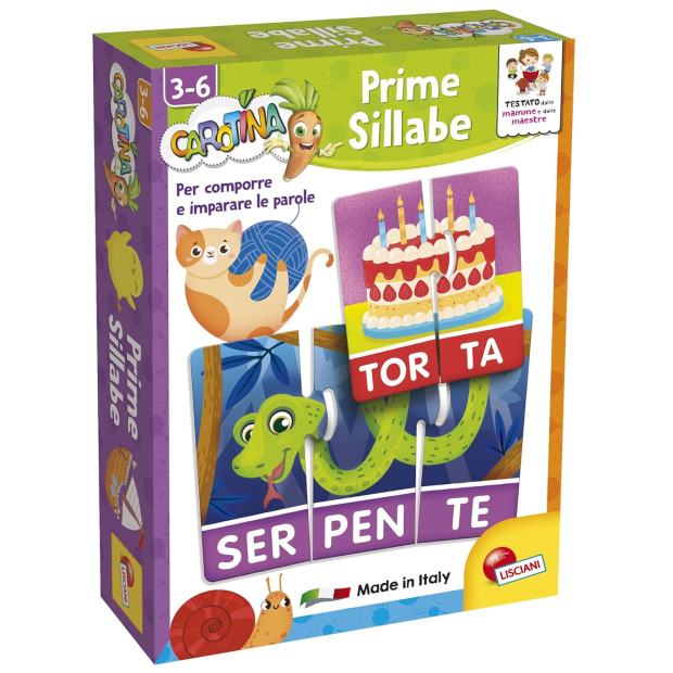 Lisciani Carotina Prime Sillabe – Gioco Educativo di Lettura