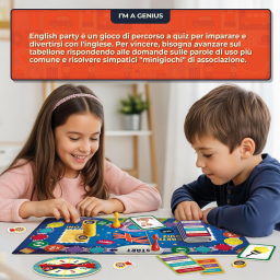 Lisciani I'm a Genius English Party – Gioco da Tavolo per Imparare l'Inglese