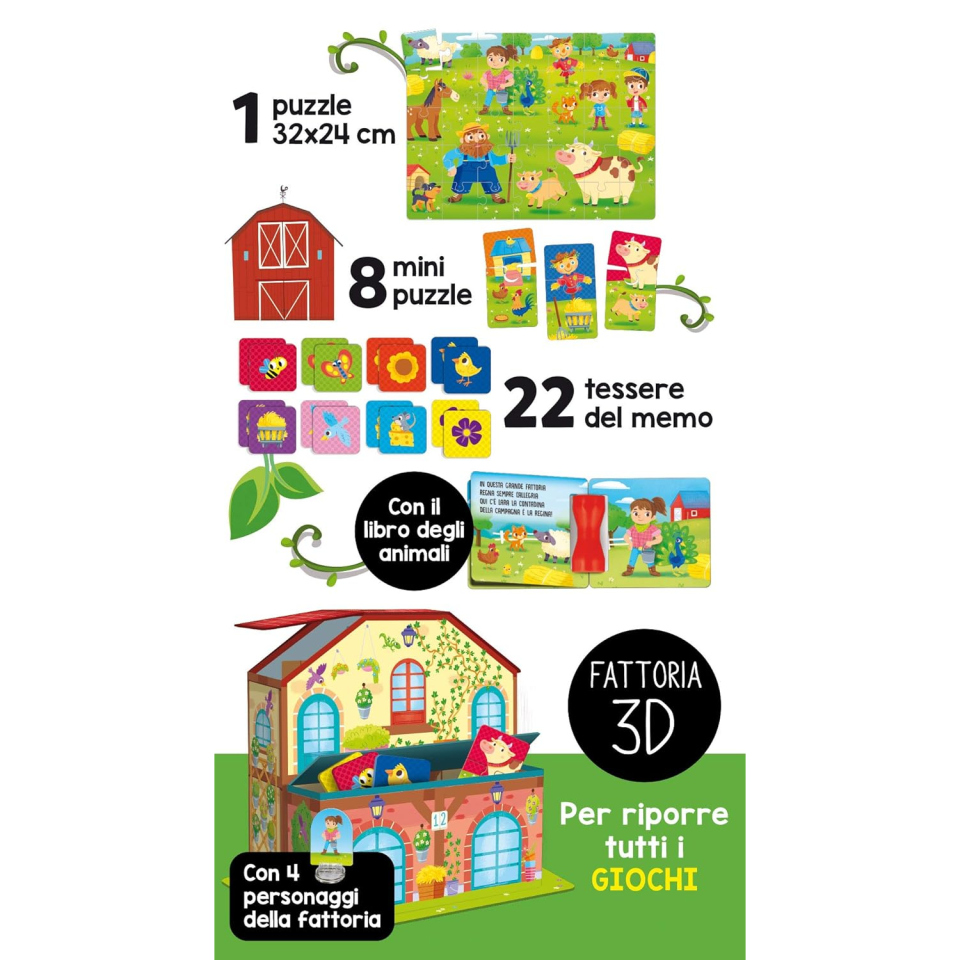 Lisciani La Mia Fattoria Gioca e Impara – Kit Educativo 3D