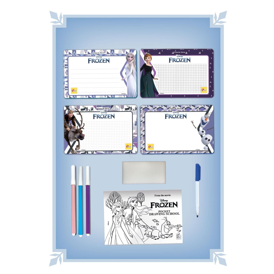 Lisciani Frozen lavagnette da disegno Pocket Drawing School
