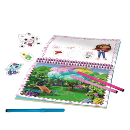 Lisciani Gabby's Dollhouse libro da colorare con adesivi