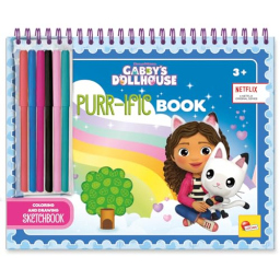 Lisciani Gabby's Dollhouse libro da colorare con adesivi