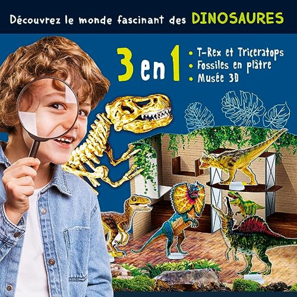 Lisciani Genius Science – Kit Paleontologia con Dinosauri