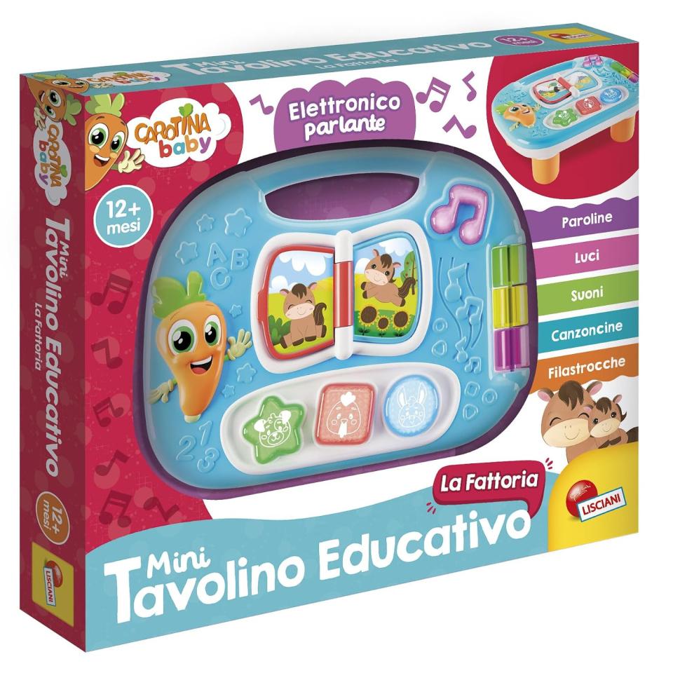 Lisciani Giochi Carotina tavolino educativo fattoria dai 2 anni
