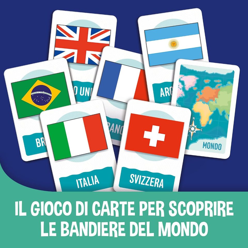 Lisciani Giochi Ludoteca carte bandiere Bandiera e Rubabandiera