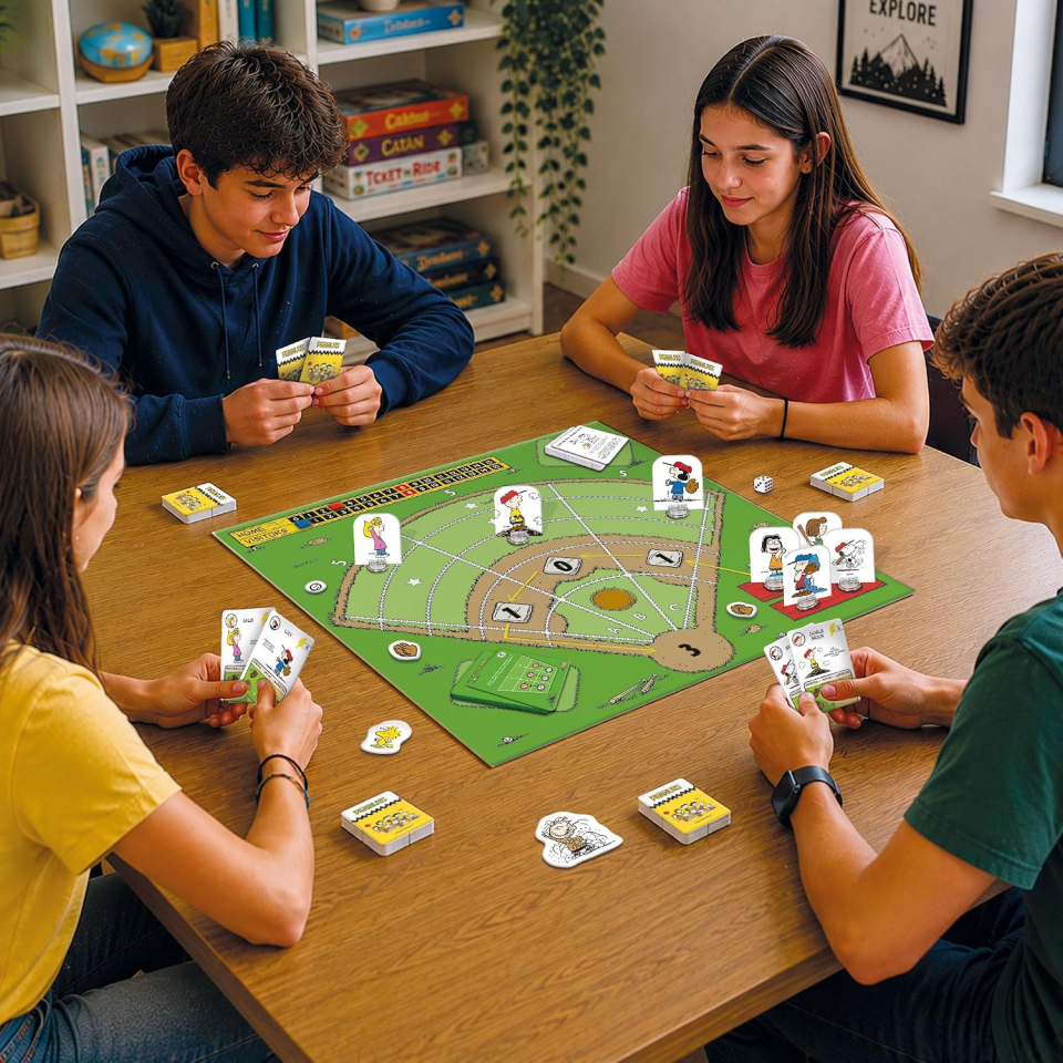 Lisciani gioco da tavolo Peanuts a squadre, 8 personaggi