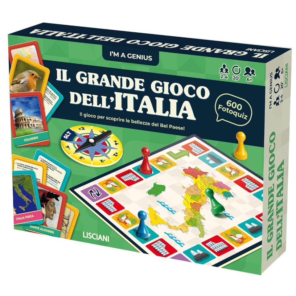 Lisciani Il Grande Gioco dell'Italia – Quiz Fotografico Educativo