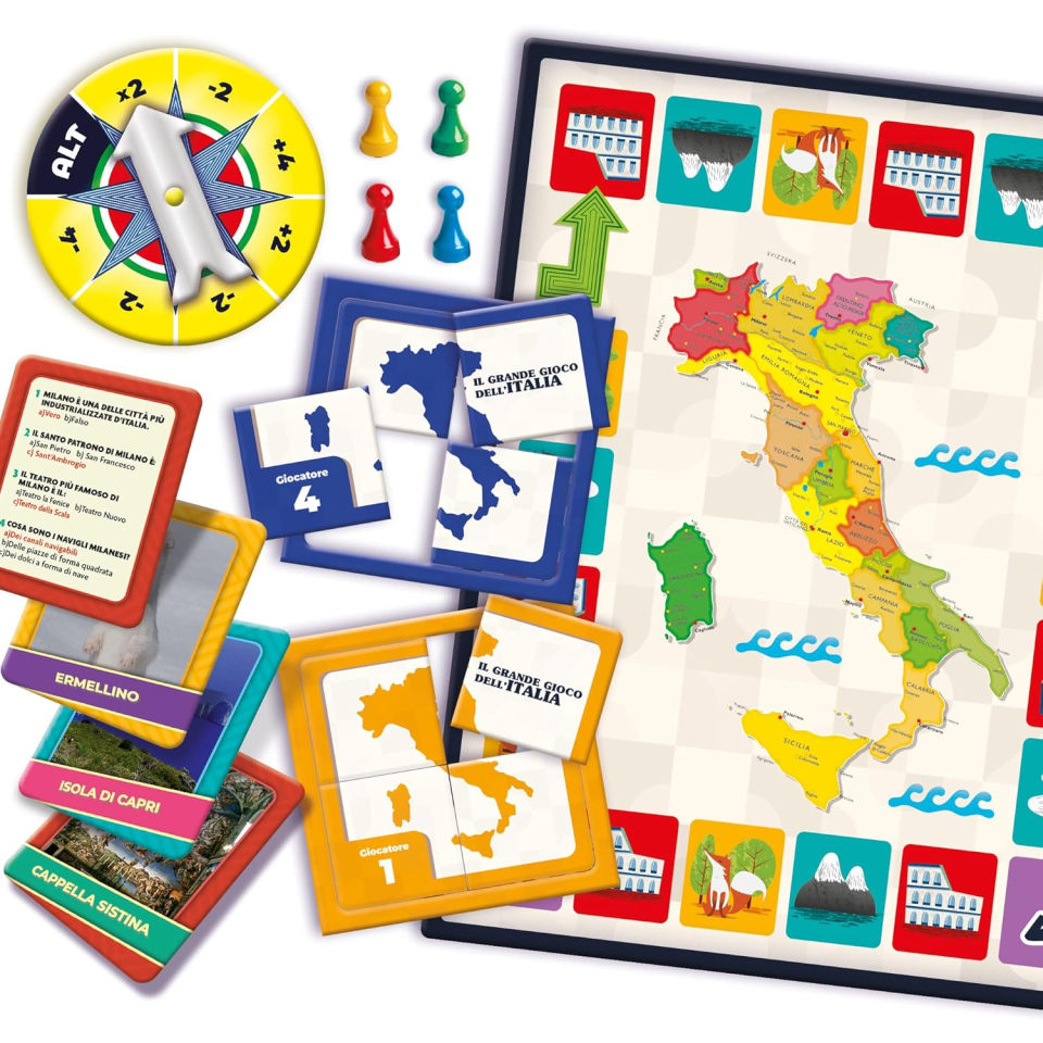 Lisciani Il Grande Gioco dell'Italia – Quiz Fotografico Educativo