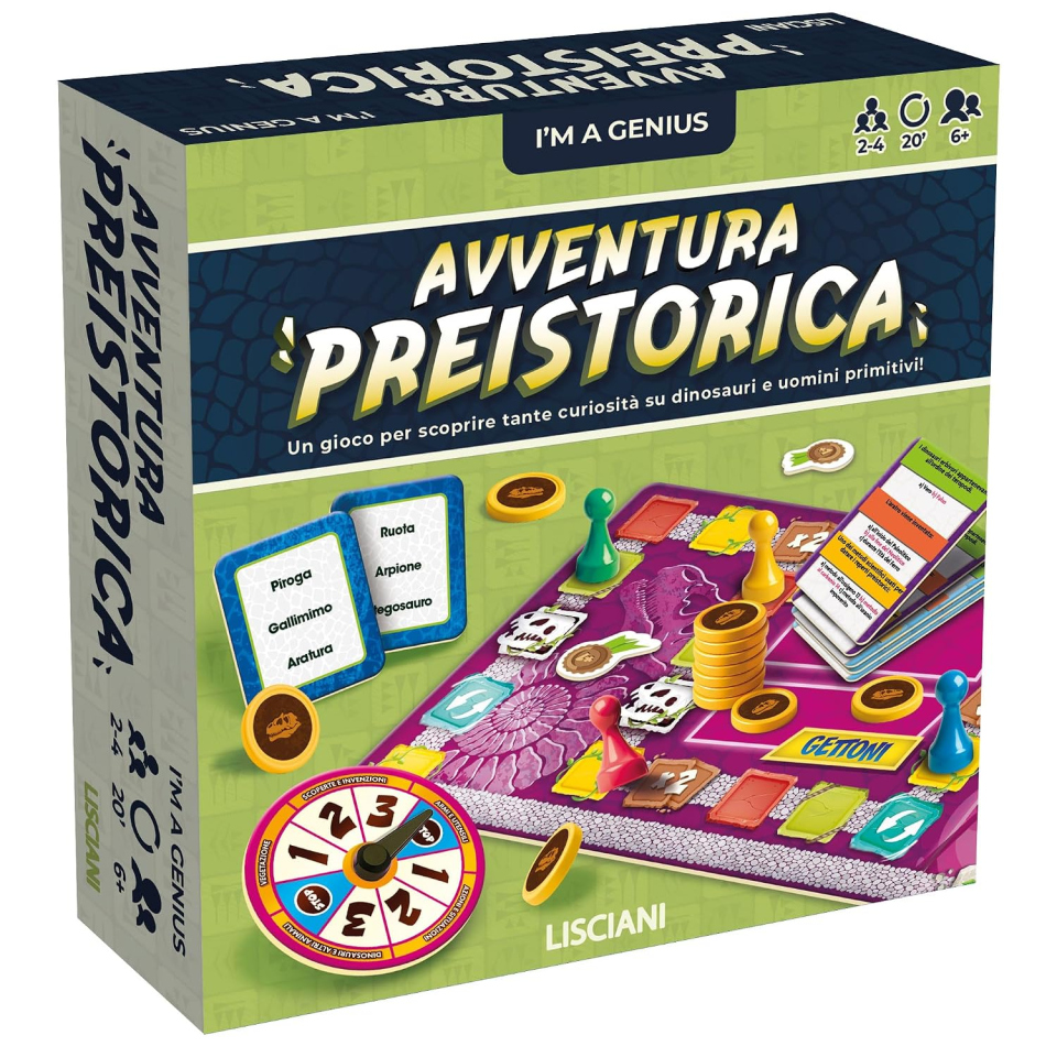 Lisciani I'm a Genius Avventura Preistorica gioco a quiz