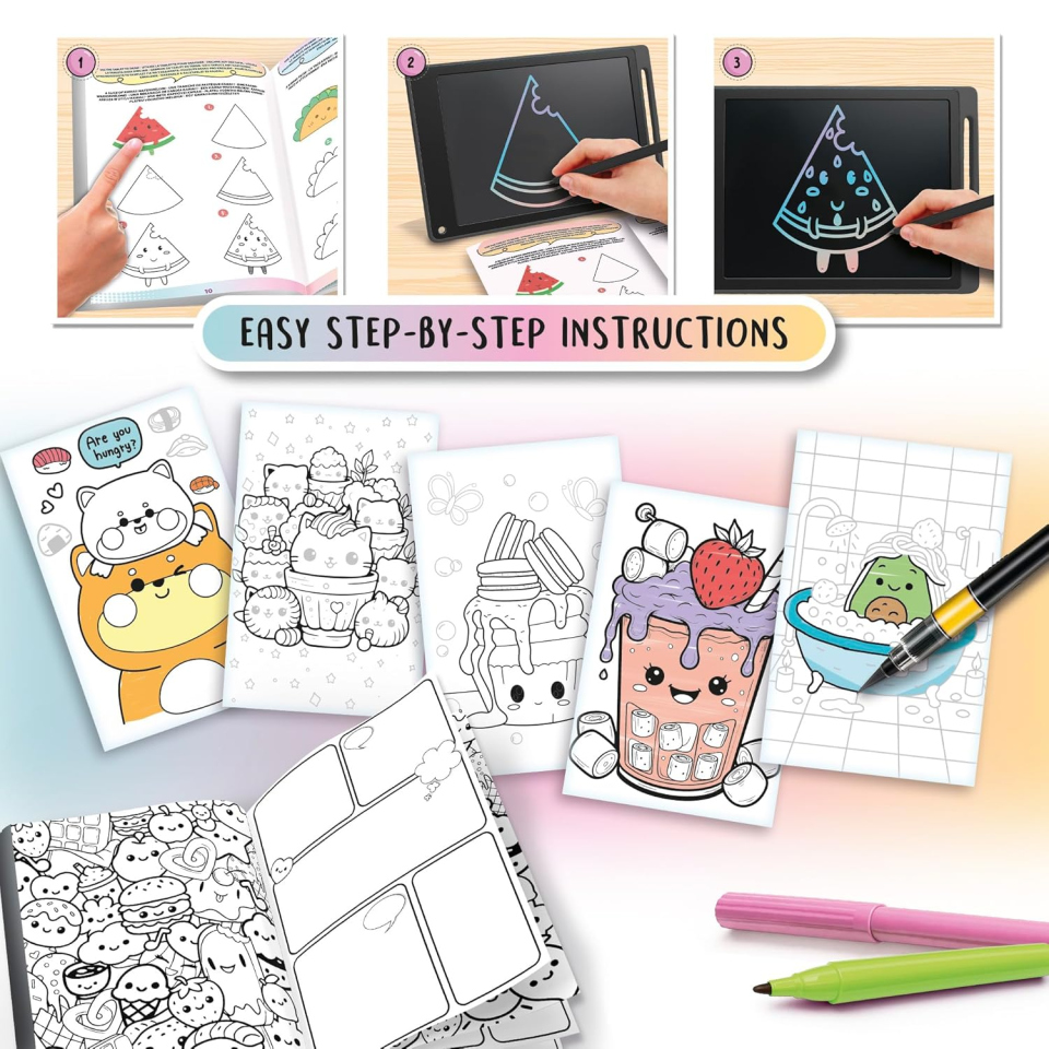 Lisciani Kids Art Kawaii Academy – Kit Disegno con Tablet LCD 12"