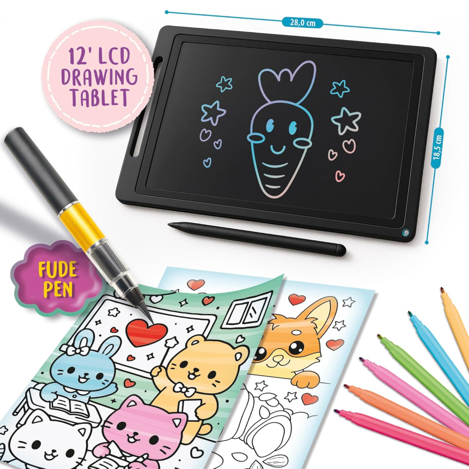 Lisciani Kids Art Kawaii Academy – Kit Disegno con Tablet LCD 12"