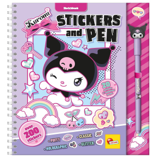 Lisciani Kuromi libro adesivi con penna esclusiva