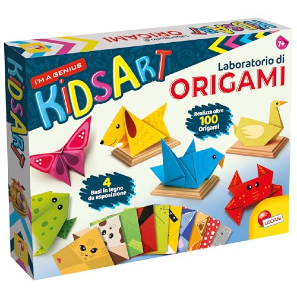 Lisciani I'm A Genius - Laboratorio Origami con Basi in Legno