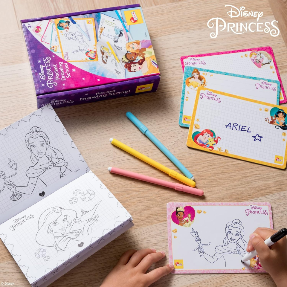 Lisciani lavagnetta Principesse Disney Pocket Drawing School