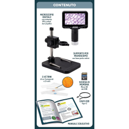 Lisciani Microscopio Digitale Hi Tech Educativo 1000x