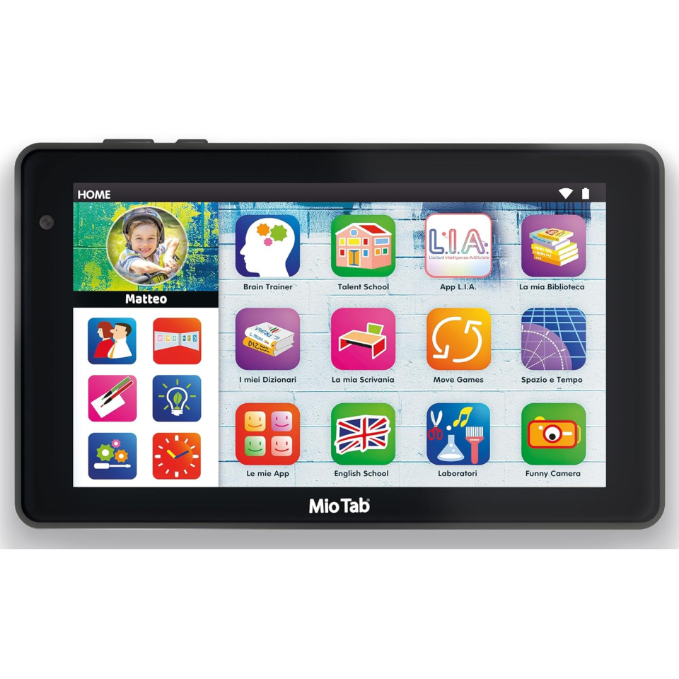 Lisciani Mio Tab 7" con L.I.A. – Tablet Educativo per Bambini