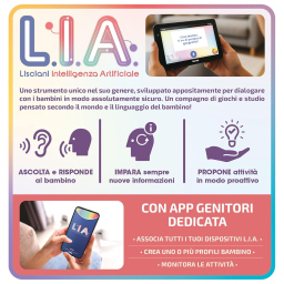 Lisciani Mio Tab 7" con L.I.A. – Tablet Educativo per Bambini