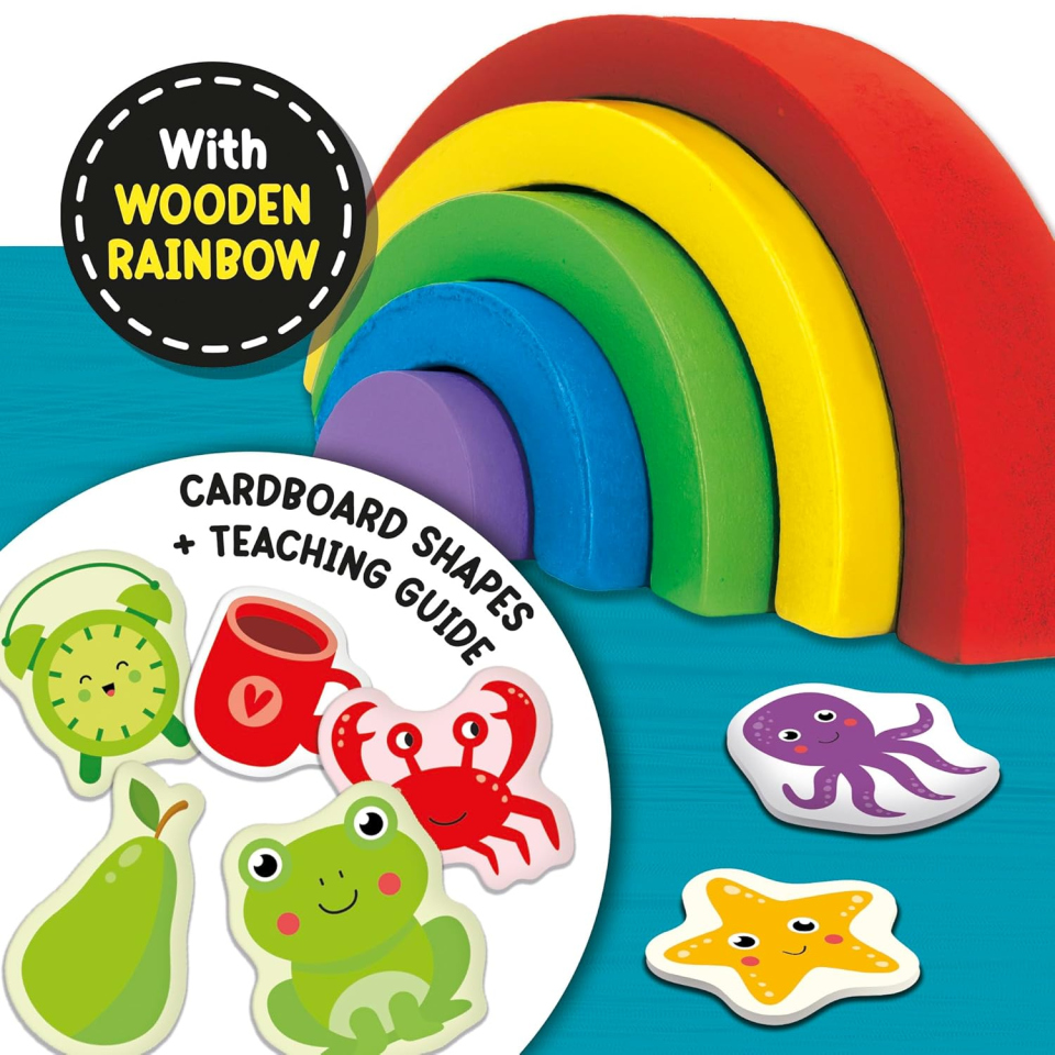 Lisciani Montessori Box Vista – Arcobaleno in Legno e Gioco dei Colori