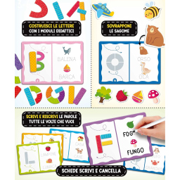 Lisciani Montessori Laboratorio dell'Alfabeto con lettere sagomate