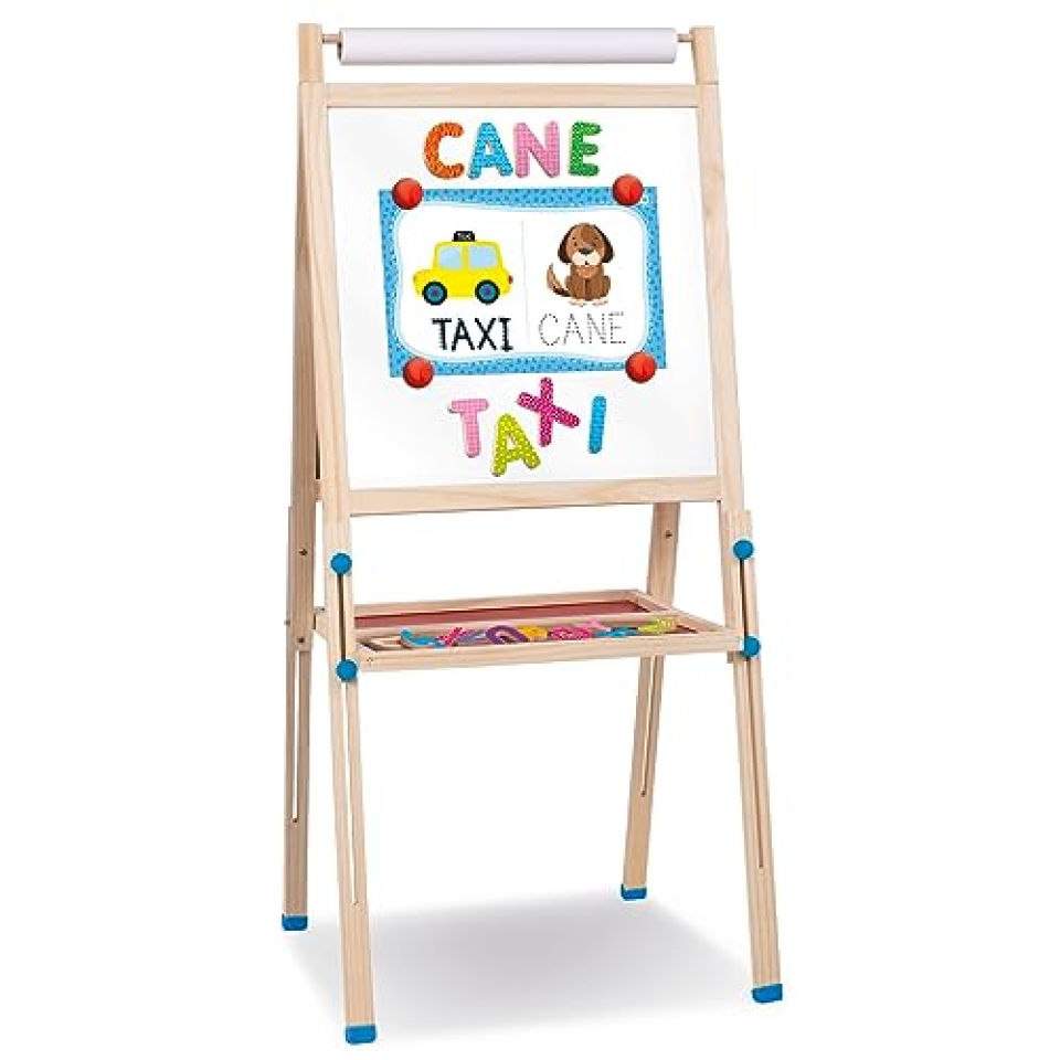 Lisciani Montessori – Lavagna in Legno Maxi che Cresce con il Bambino