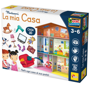 Lisciani Montessori Maxi La Mia Casa 3D – Gioco Educativo 3-6 Anni