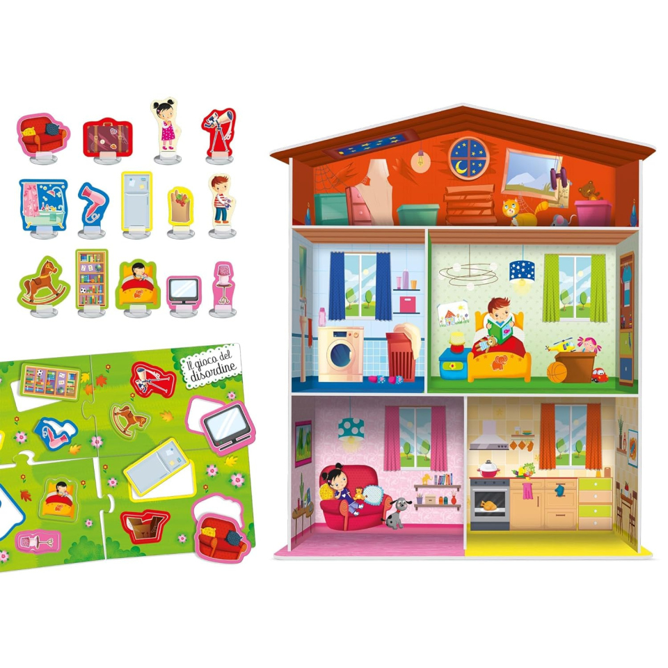Lisciani Montessori Maxi La Mia Casa 3D – Gioco Educativo 3-6 Anni
