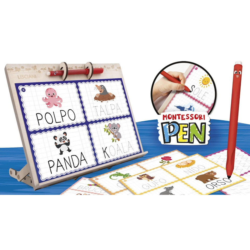 Lisciani Montessori Pen Consolle Educativa in Legno