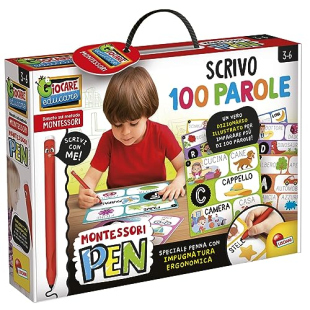 Lisciani Montessori Pen – Scrivo 100 Parole