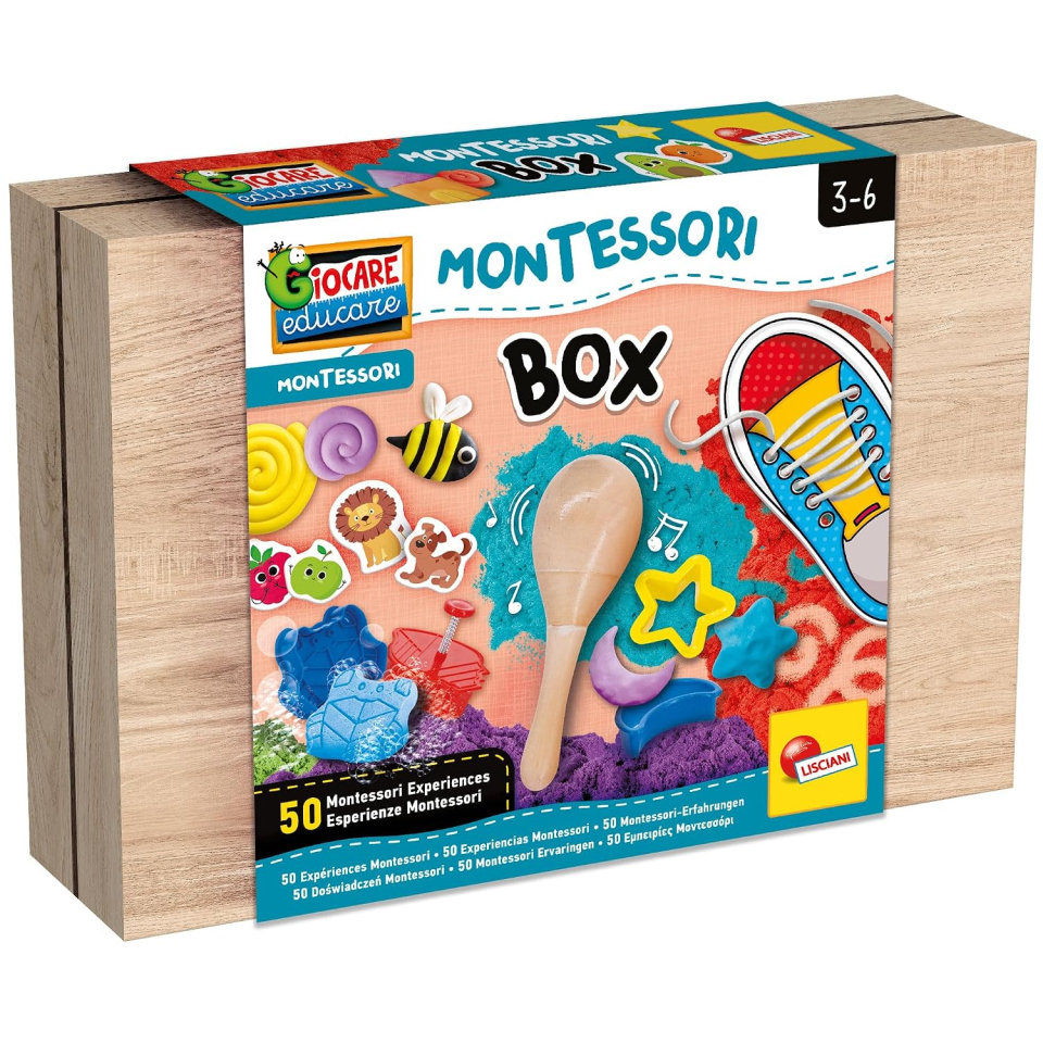 Lisciani Montessori scatola attività con 50 esperienze