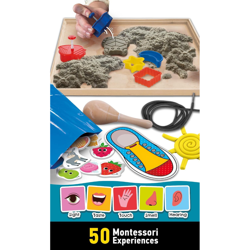 Lisciani Montessori scatola attività con 50 esperienze
