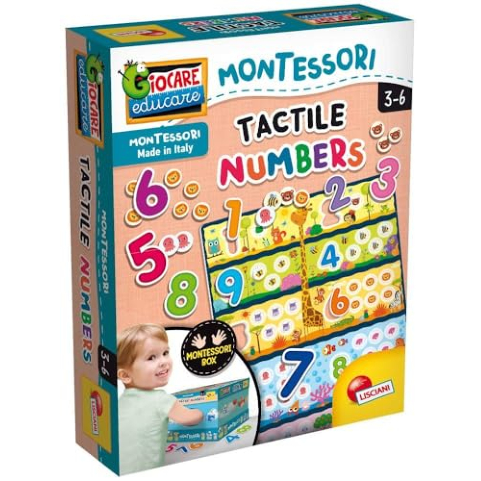 Lisciani Numeri Touch Montessori - Gioco Educativo Tattile dai 3 Anni