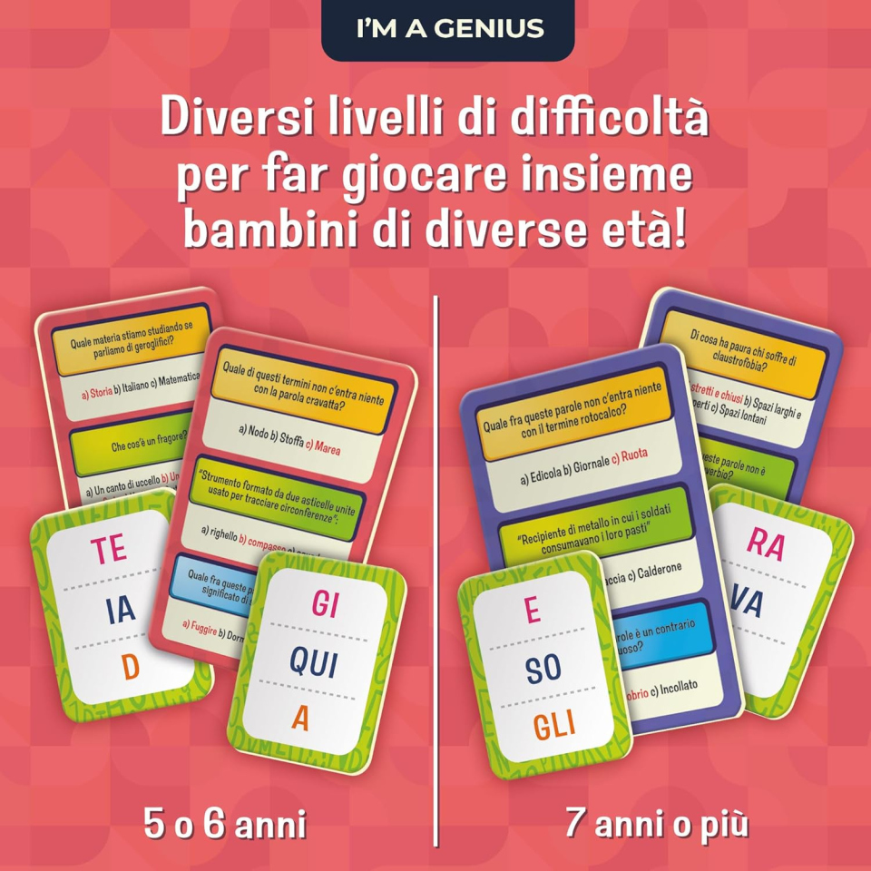 Lisciani I'm a Genius – Parole alla Riscossa, gioco da tavolo educativo