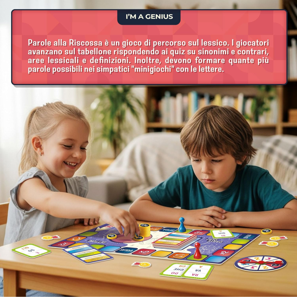 Lisciani I'm a Genius – Parole alla Riscossa, gioco da tavolo educativo