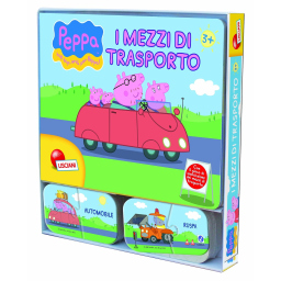 Lisciani Peppa Pig libro gioco sui trasporti