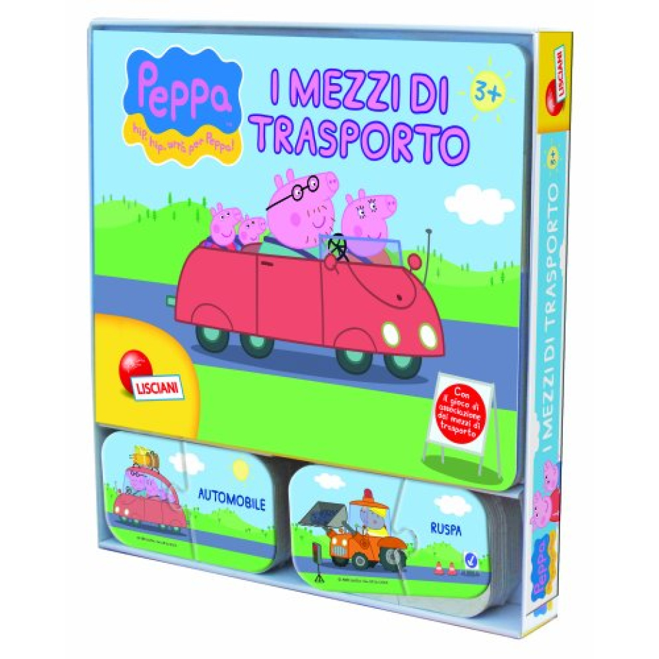 Lisciani Peppa Pig libro gioco sui trasporti