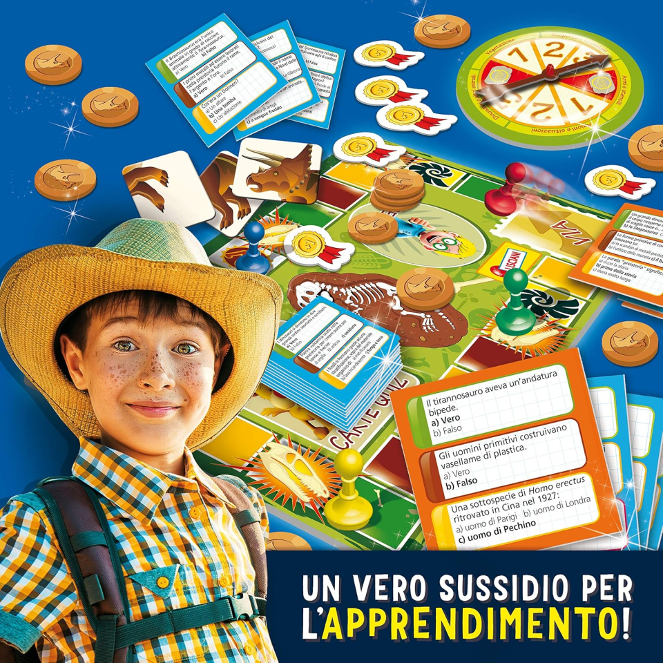 Lisciani Talent School gioco dinosauri e uomini primitivi