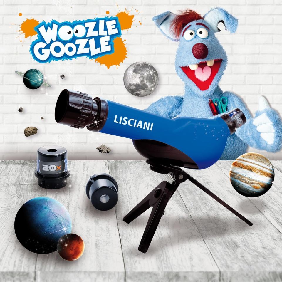 Lisciani Woozle Goozle - Telescopio Educativo per Bambini con Zoom x20 x30 x40