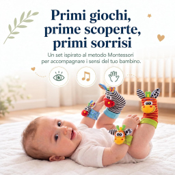 LUDAZON sonaglini sensoriali per neonato 0-12 mesi