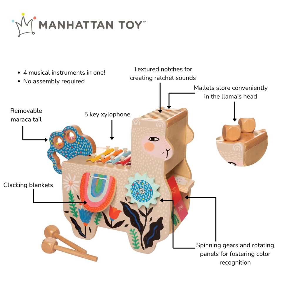 Manhattan Toy Lili Llama gioco musicale in legno