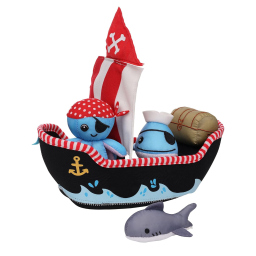 Manhattan Toy nave pirata per bagnetto, 5 pezzi