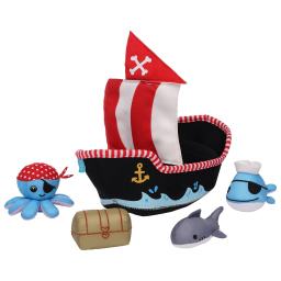 Manhattan Toy nave pirata per bagnetto, 5 pezzi