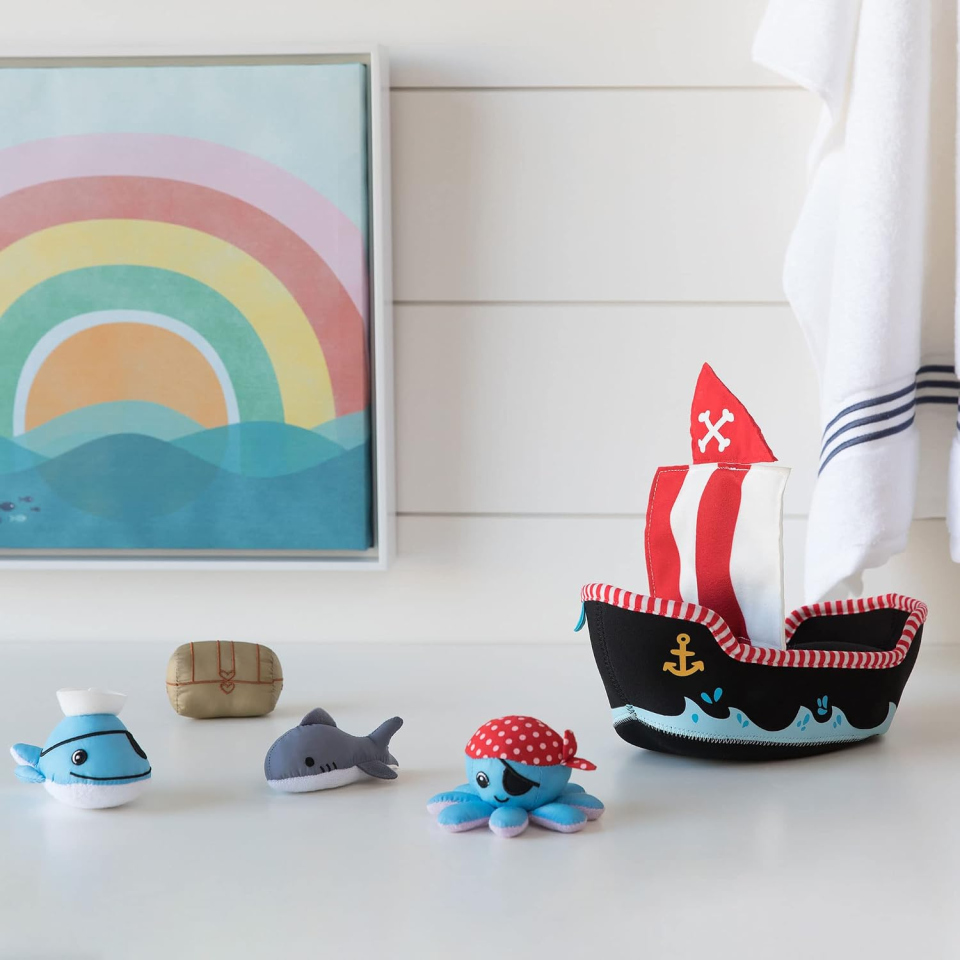 Manhattan Toy nave pirata per bagnetto, 5 pezzi