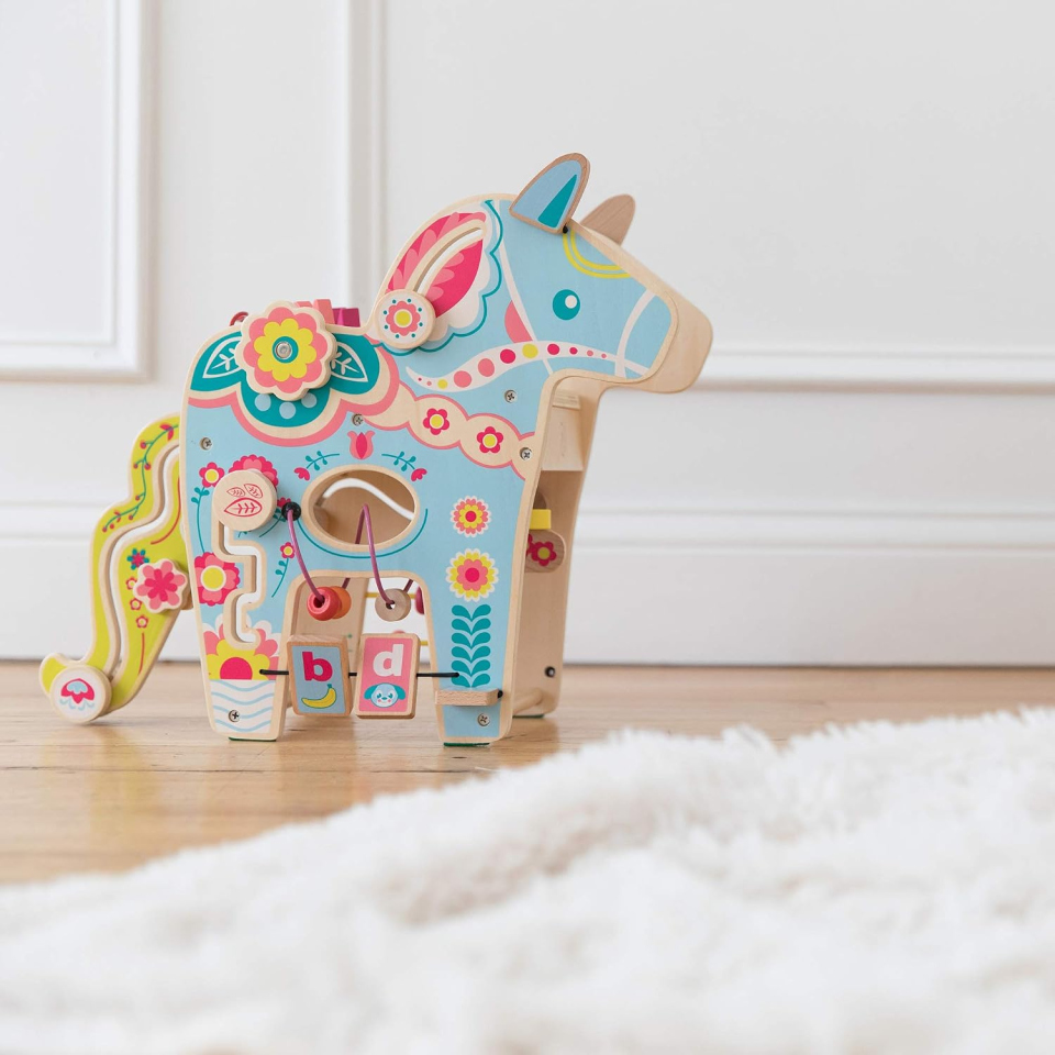 Manhattan Toy Playful Pony centro attività in legno