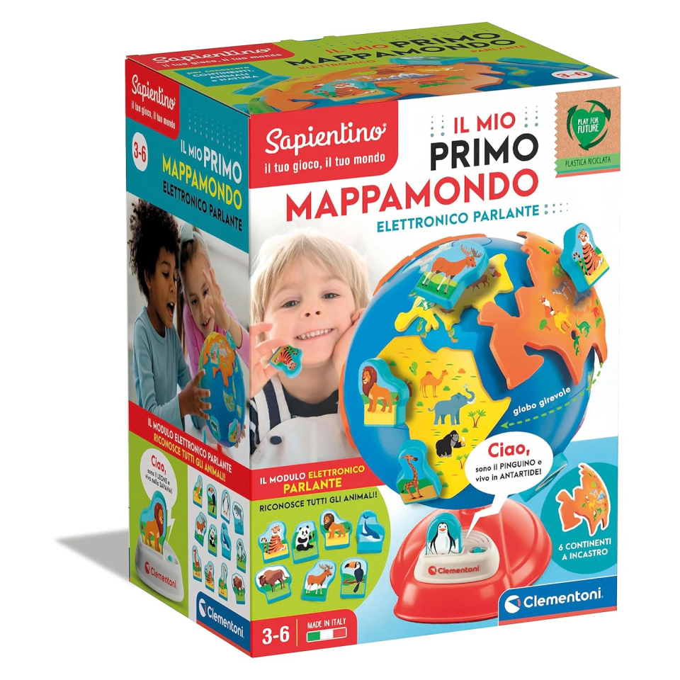 Clementoni Sapientino Mappamondo Elettronico Parlante 3-6 Anni