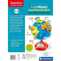 Clementoni Sapientino Mappamondo Elettronico Parlante 3-6 Anni